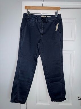 NWT Anthropologie Blue Chino Relaxed AnklePant Size 28 Women's Pants